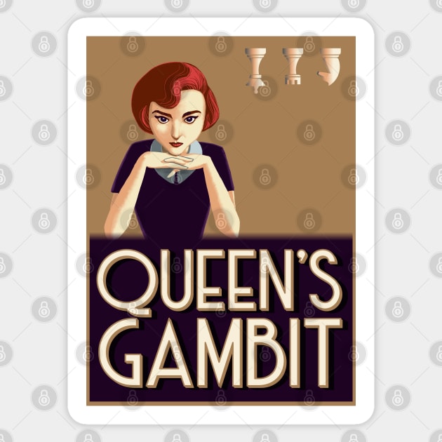 Queen's Gambit Sticker by Chill Studio